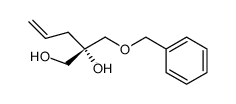 (2S)-2-hydroxy-2-(benzyloxymethyl)-4-penten-1-ol Structure