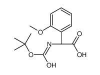 (S)-2-((叔丁氧羰基)氨基)-2-(2-甲氧基苯基)乙酸结构式