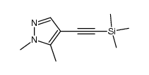 1,5-dimethyl-4-((trimethylsilyl)ethynyl)-1H-pyrazole Structure