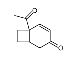 Bicyclo[4.2.0]oct-4-en-3-one, 6-acetyl- (9CI) Structure