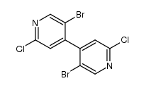 5,5'-dibromo-2,2'-dichloro-[4,4']bipyridinyl structure