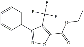 ethyl 3-phenyl-4-(trifluoromethyl)isoxazole-5-carboxylate结构式