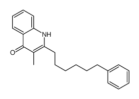 3-methyl-2-(6-phenylhexyl)-1H-quinolin-4-one Structure