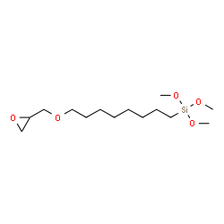 [8-(Glycidyloxy)-n-octyl]trimethoxysilane Structure