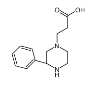 3-[(3R)-3-phenylpiperazin-1-yl]propanoic acid结构式