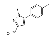 1-methyl-5-(p-tolyl)pyrazole-3-carbaldehyde Structure