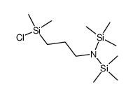 1-(chlorodimethylsilyl)-3-[N,N-bis(trimethylsilyl)amino]propane结构式