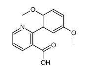 2-(2,5-dimethoxyphenyl)pyridine-3-carboxylic acid结构式