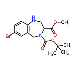 4-BOC-7-BROMO-1,2,3,5-TETRAHYDRO-BENZO[E][1,4]DIAZEPINE-3-CARBOXYLIC ACID 3-METHYL ESTER picture