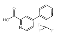 4-[(2-Trifluoromethyl)phenyl]-pyridine-2-carboxylic acid结构式