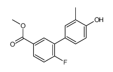 methyl 4-fluoro-3-(4-hydroxy-3-methylphenyl)benzoate结构式