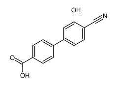 4-(4-cyano-3-hydroxyphenyl)benzoic acid结构式