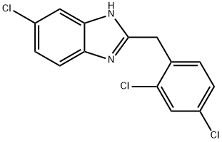 6-Chloro-2-[(2,4-dichlorophenyl)methyl]-1H-1,3-benzodiazole Structure