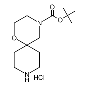 tert-butyl 1-oxa-4,9-diazaspiro[5.5]undecane-4-carboxylate hydrochloride Structure