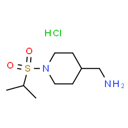 [1-(Isopropylsulfonyl)piperidin-4-yl]methanamine hydrochloride structure