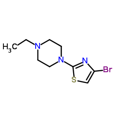 1-(4-Bromo-1,3-thiazol-2-yl)-4-ethylpiperazine Structure