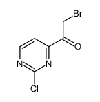 2-bromo-1-(2-chloropyrimidin-4-yl)ethanone Structure