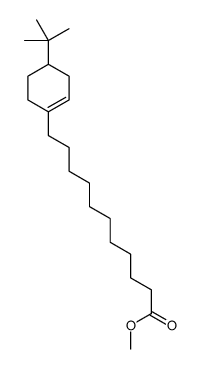 methyl 11-(4-tert-butylcyclohexen-1-yl)undecanoate结构式