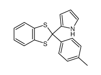 2-(2-((4-tolyl)-1,3-benzodithiolyl))pyrrole结构式