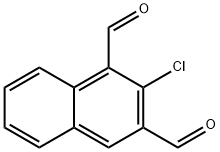 2-Chloronaphthalene-1,3-dicarbaldehyde Structure