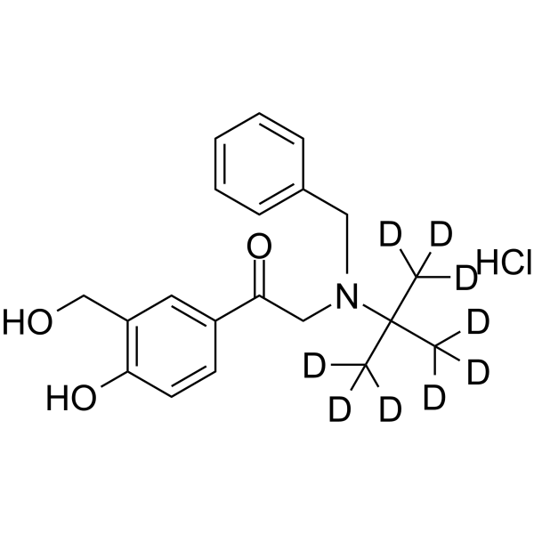 N-Benzyl Salbutamon-d9 hydrochloride Structure