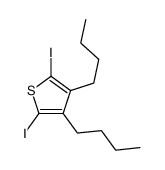 3,4-dibutyl-2,5-diiodothiophene Structure