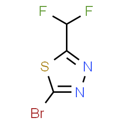 2-Bromo-5-(difluoromethyl)-1,3,4-thiadiazole structure