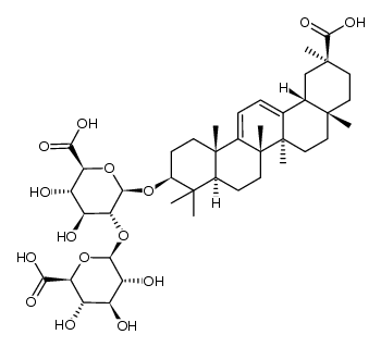 11-deoxoglycyrrhizic acid结构式