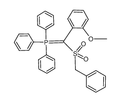 ((benzylsulfonyl)(2-methoxyphenyl)methylene)triphenyl-5-phosphane结构式