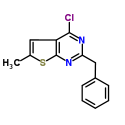 2-Benzyl-4-chloro-6-methylthieno[2,3-d]pyrimidine Structure