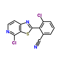 3-Chloro-2-(4-chloro[1,3]thiazolo[5,4-c]pyridin-2-yl)benzonitrile Structure