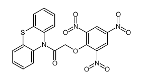 1-phenothiazin-10-yl-2-(2,4,6-trinitrophenoxy)ethanone Structure