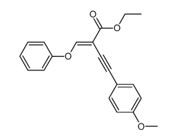 (E)-ethyl 4-(4-methoxyphenyl)-2-(phenoxymethylene)but-3-ynoate结构式