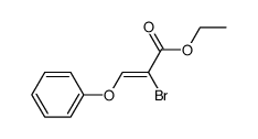 (Z)-ethyl 2-bromo-3-phenoxyacrylate结构式