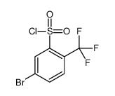 5-bromo-2-(trifluoromethyl)benzenesulfonyl chloride结构式