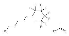 acetic acid,7,7,8,8,9,9,10,10,10-nonafluorodec-5-en-1-ol Structure