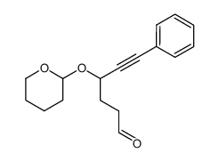 6-phenyl-4-((tetrahydropyranyl)oxy)-5-hexyn-1-al Structure