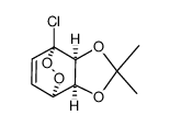 (1R,4R,5S,6S)-1-chloro-7,8-dioxa-5,6-di-O-isopropylidenebicyclo(2.2.2)oct-2-ene结构式