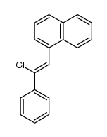 1-(2-chloro-2-phenylvinyl)naphthalene Structure