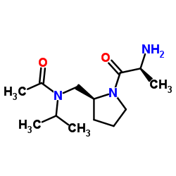 N-{[(2S)-1-(L-Alanyl)-2-pyrrolidinyl]methyl}-N-isopropylacetamide Structure