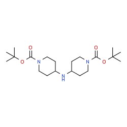 di-tert-butyl 4,4'-azanediyldipiperidine-1-carboxylate structure