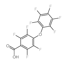 Benzoic acid,2,3,5,6-tetrafluoro-4-(2,3,4,5,6-pentafluorophenoxy)- Structure