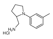 [(2R)-1-(3-methylphenyl)pyrrolidin-2-yl]methanamine,hydrochloride Structure