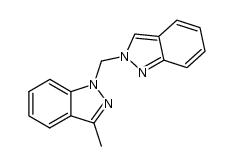 1-((2H-indazol-2-yl)methyl)-3-methyl-1H-indazole结构式