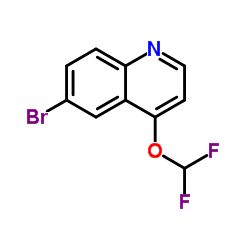 6-Bromo-4-(difluoromethoxy)quinoline结构式