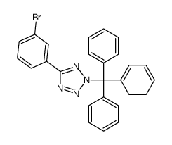 5-(3-bromophenyl)-2-trityltetrazole结构式