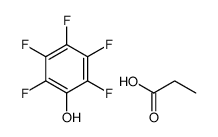 2,3,4,5,6-pentafluorophenol,propanoic acid结构式