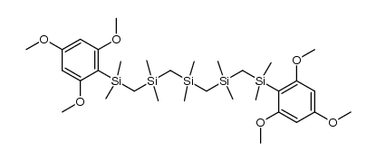 bis[[[[dimethyl(2,4,6-trimethoxyphenyl)silyl]methyl]dimethylsilyl]methyl]dimethylsilane Structure