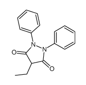 4-ethyl-1,2-diphenylpyrazolidine-3,5-dione结构式