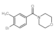 (4-BROMO-3-METHYLPHENYL)(MORPHOLINO)METHANONE Structure